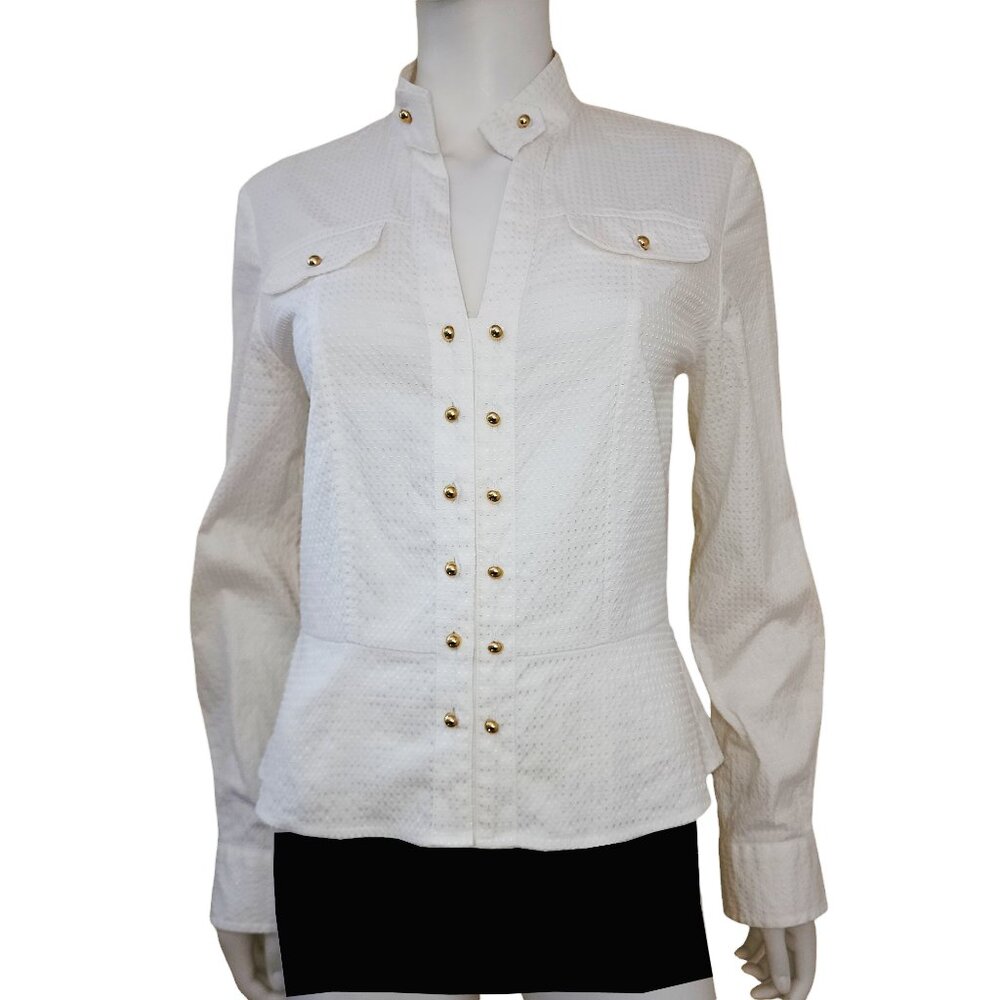 Jones New York Button Down Long Sleeve Blouse